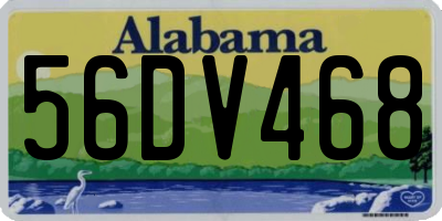 AL license plate 56DV468
