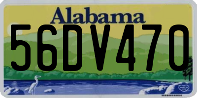 AL license plate 56DV470