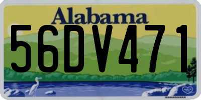 AL license plate 56DV471