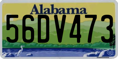 AL license plate 56DV473