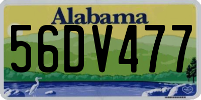 AL license plate 56DV477