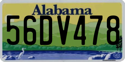 AL license plate 56DV478