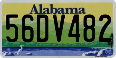 AL license plate 56DV482