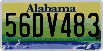AL license plate 56DV483