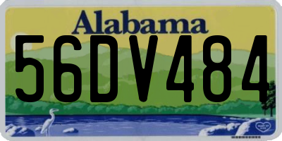 AL license plate 56DV484