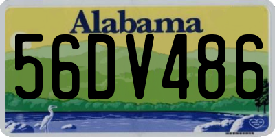 AL license plate 56DV486