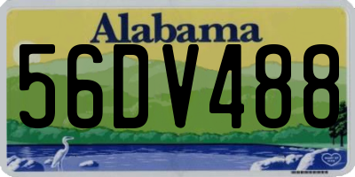 AL license plate 56DV488