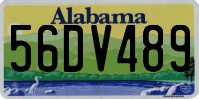 AL license plate 56DV489
