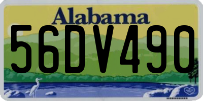 AL license plate 56DV490