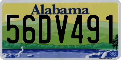 AL license plate 56DV491
