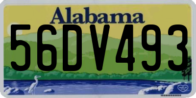 AL license plate 56DV493
