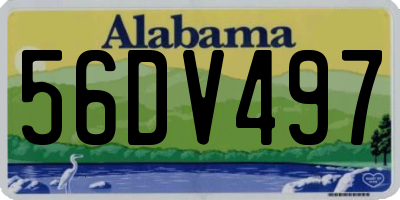 AL license plate 56DV497