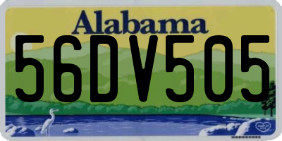 AL license plate 56DV505