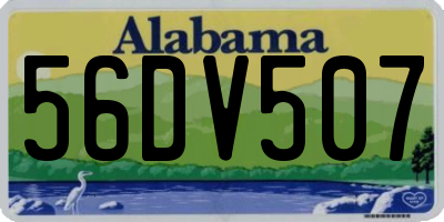 AL license plate 56DV507