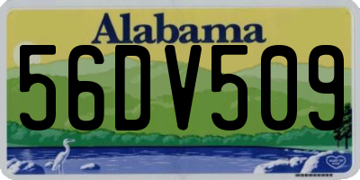 AL license plate 56DV509