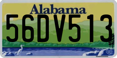 AL license plate 56DV513