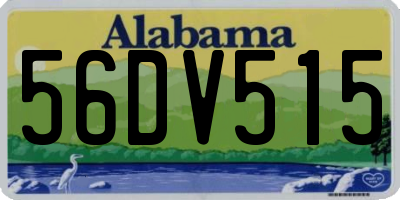 AL license plate 56DV515