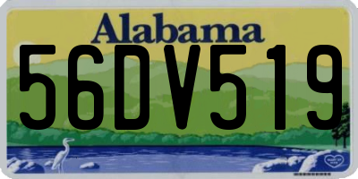 AL license plate 56DV519