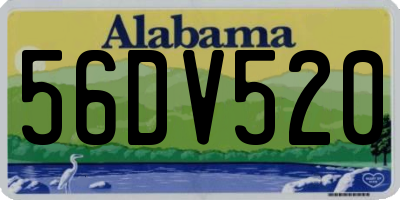 AL license plate 56DV520