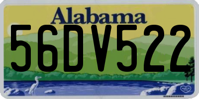 AL license plate 56DV522