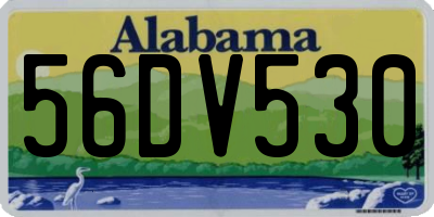 AL license plate 56DV530