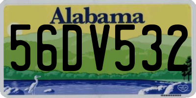 AL license plate 56DV532