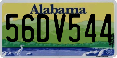 AL license plate 56DV544