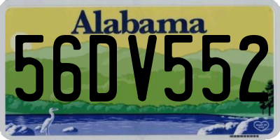 AL license plate 56DV552