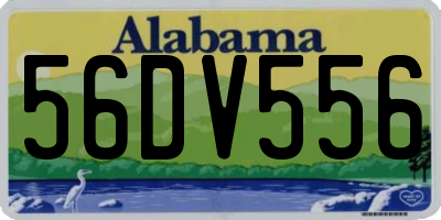 AL license plate 56DV556