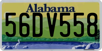 AL license plate 56DV558