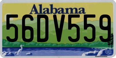 AL license plate 56DV559