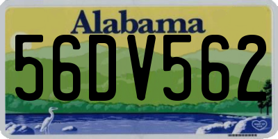 AL license plate 56DV562