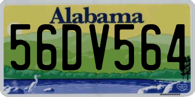 AL license plate 56DV564