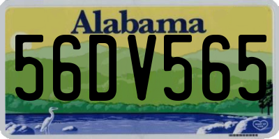 AL license plate 56DV565