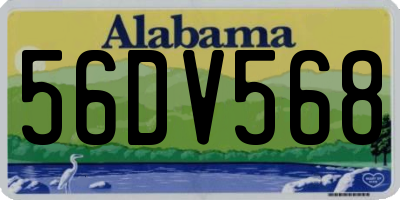 AL license plate 56DV568