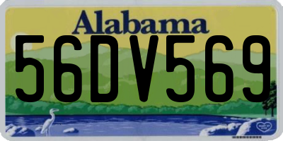 AL license plate 56DV569