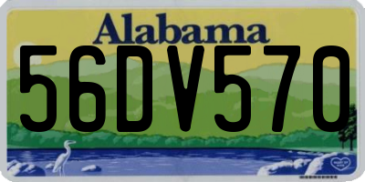 AL license plate 56DV570