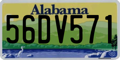 AL license plate 56DV571