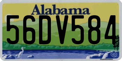 AL license plate 56DV584
