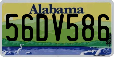 AL license plate 56DV586