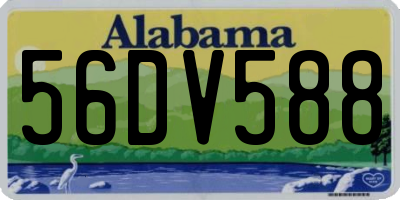 AL license plate 56DV588
