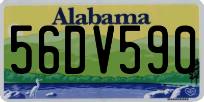 AL license plate 56DV590
