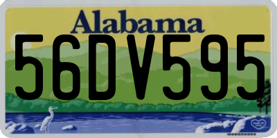 AL license plate 56DV595