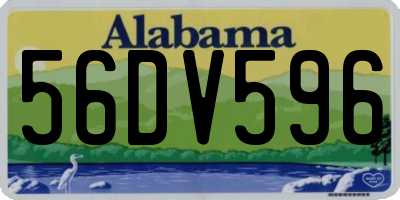 AL license plate 56DV596