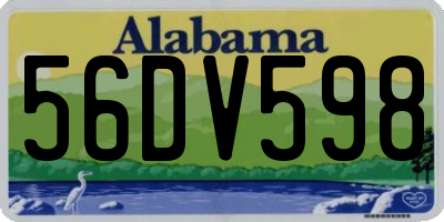 AL license plate 56DV598