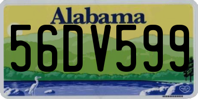 AL license plate 56DV599