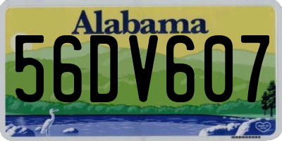 AL license plate 56DV607