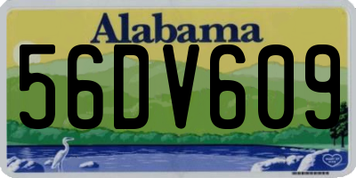 AL license plate 56DV609
