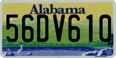 AL license plate 56DV610