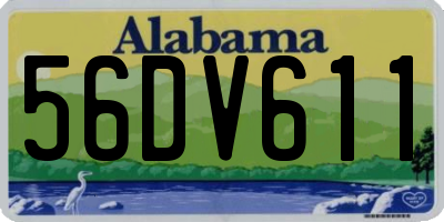 AL license plate 56DV611